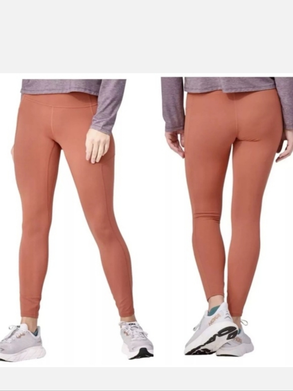 *NWT*  *Patagonia* Maipo Stash 7/8 Leggings With Pockets Burl Red (Burnt orange)